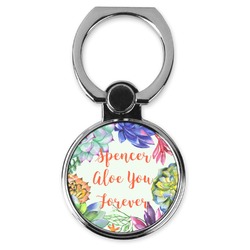 Succulents Cell Phone Ring Stand & Holder (Personalized)