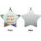 Succulents Ceramic Flat Ornament - Star Front & Back (APPROVAL)