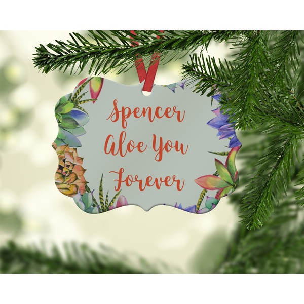 Succulents Christmas Ornament (On Tree)