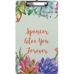 Succulents Clipboard (Legal Size) (Personalized)