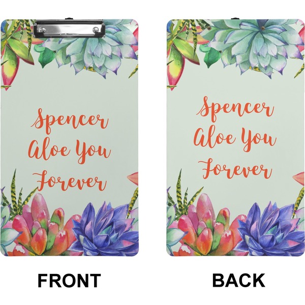 Succulents Clipboard (Legal) (Front + Back)