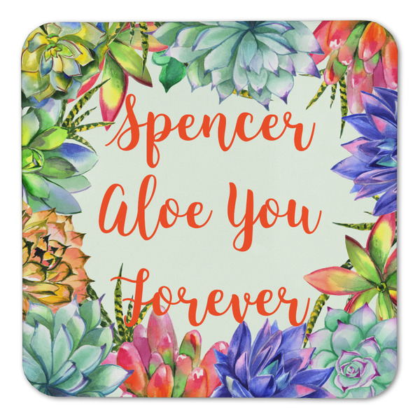 Succulents Coaster Set - FRONT (one)