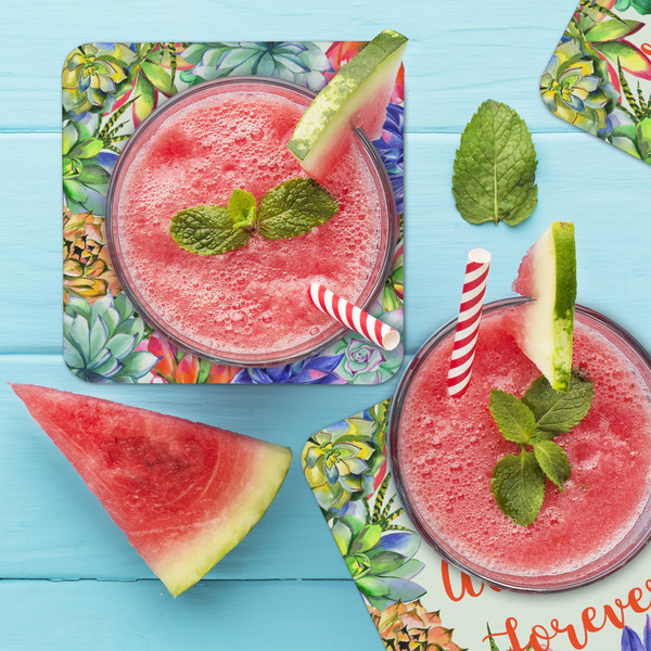 Succulents Coaster Set - LIFESTYLE