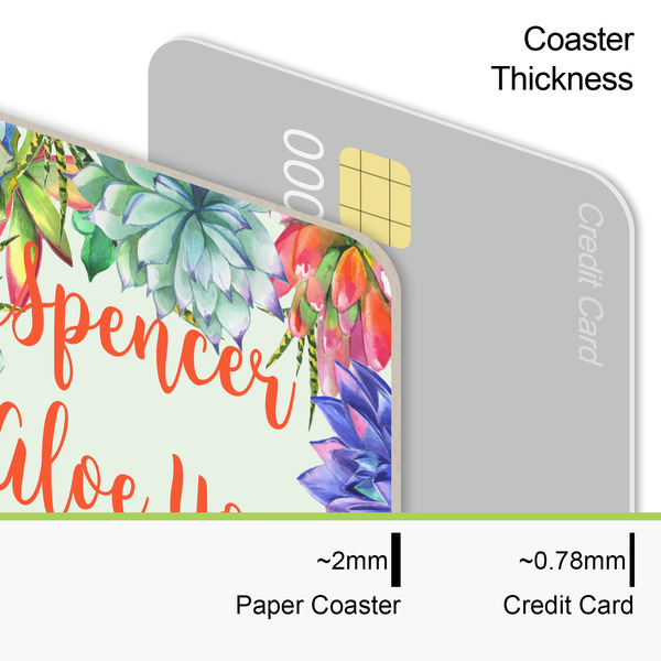 Succulents Coaster Thickness