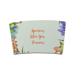 Succulents Coffee Cup Sleeve (Personalized)