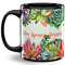 Succulents Coffee Mug - 11 oz - Full- Black