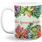 Succulents Coffee Mug - 11 oz - Full- White