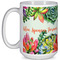 Succulents Coffee Mug - 15 oz - White Full