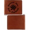 Succulents Cognac Leatherette Bifold Wallets - Front and Back Single Sided - Apvl