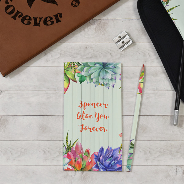 Succulents Colored Pencils - In Context