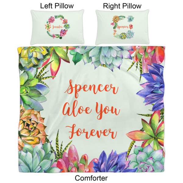 Succulents Comforter Set - King - Approval