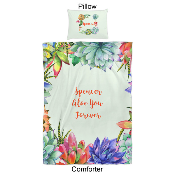 Succulents Comforter Set - Twin XL - Approval