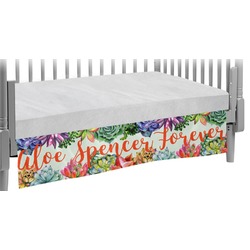 Succulents Crib Skirt (Personalized)