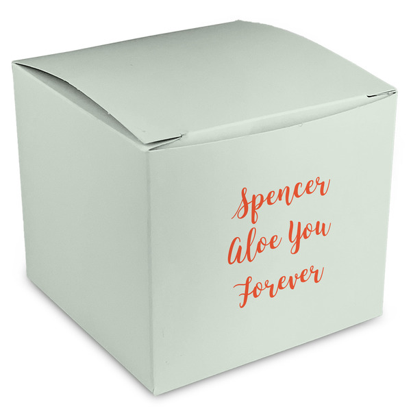 Custom Succulents Cube Favor Gift Boxes (Personalized)