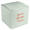 Succulents Cube Favor Gift Box - Front/Main