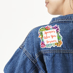 Succulents Twill Iron On Patch - Custom Shape (Personalized)