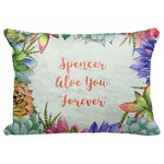 Succulents Decorative Baby Pillowcase - 16"x12" (Personalized)