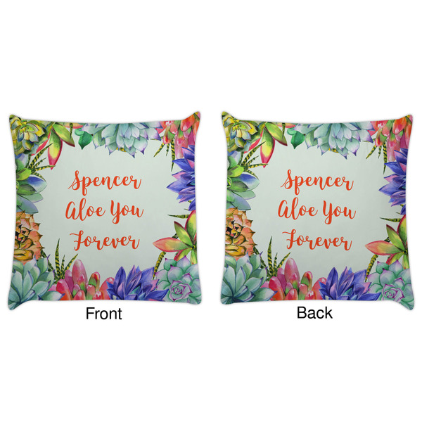 Succulents Decorative Pillow Case - Approval