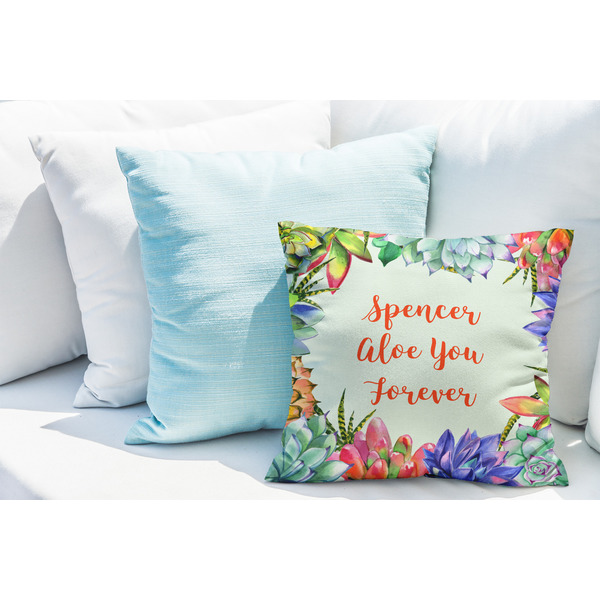 Succulents Decorative Pillow Case - LIFESTYLE 2