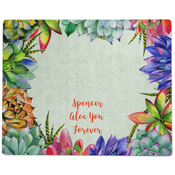 Succulents Dog Food Mat - Large without Bowls