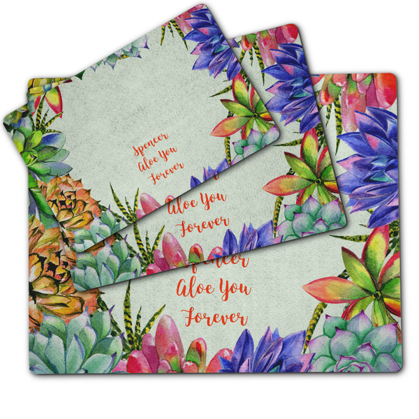 Succulents Dog Food Mat - MAIN (sm, med, lrg)