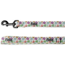 Succulents Deluxe Dog Leash - 4 ft (Personalized)