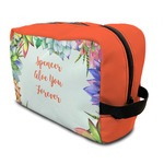 Succulents Toiletry Bag / Dopp Kit (Personalized)