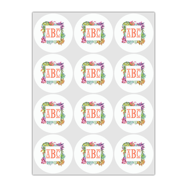 Succulents Drink Topper - Small - Set of 12