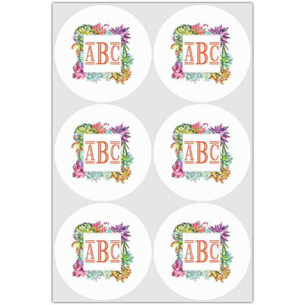 Succulents Drink Topper - XLarge - Set of 6