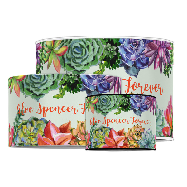 Succulents Drum Lampshades - MAIN