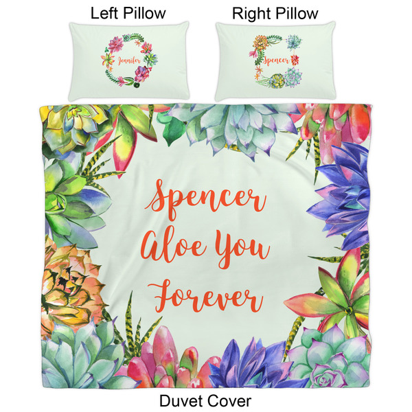 Succulents Duvet Cover Set - King - Approval