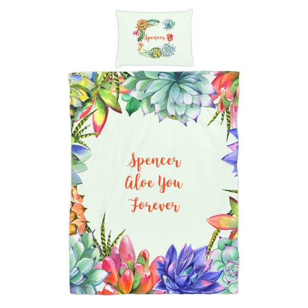 Succulents Duvet Cover Set - Twin - Alt Approval