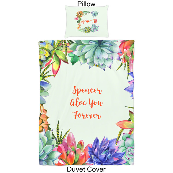 Succulents Duvet Cover Set - Twin - Approval