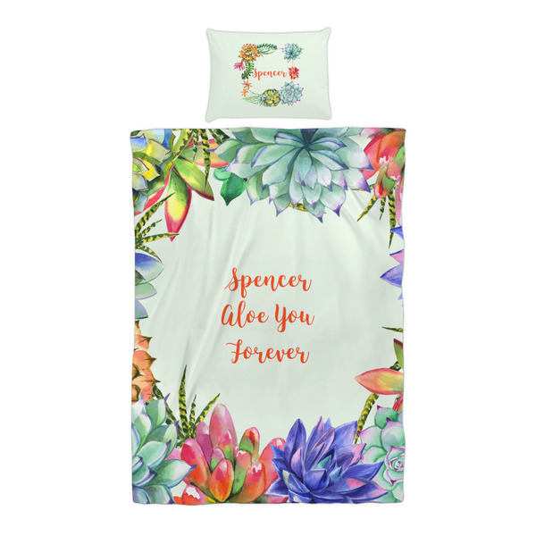 Succulents Duvet Cover Set - Twin XL - Alt Approval