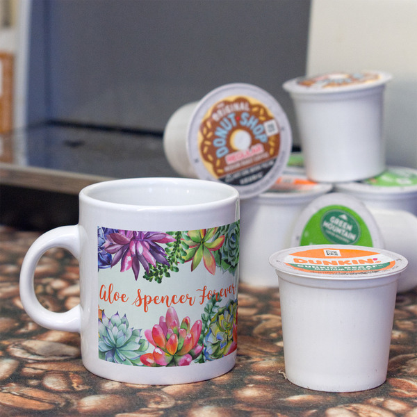 Succulents Espresso Cup - Single Lifestyle