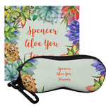 Succulents Eyeglass Case & Cloth (Personalized)