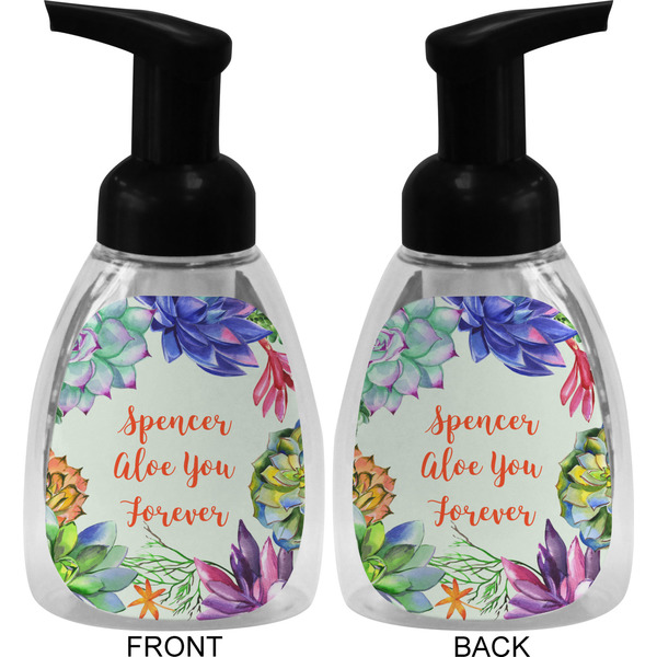 Succulents Foam Soap Bottle (Front & Back)