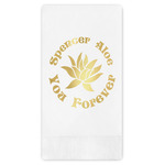 Succulents Guest Napkins - Foil Stamped (Personalized)