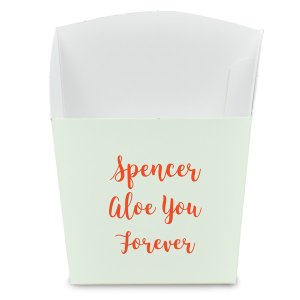 Custom Succulents French Fry Favor Boxes (Personalized)