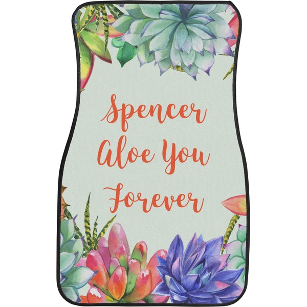 Succulents Front Seat Car Mat