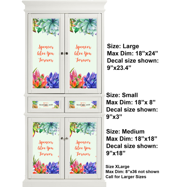 Succulents Full Cabinet (Show Sizes)