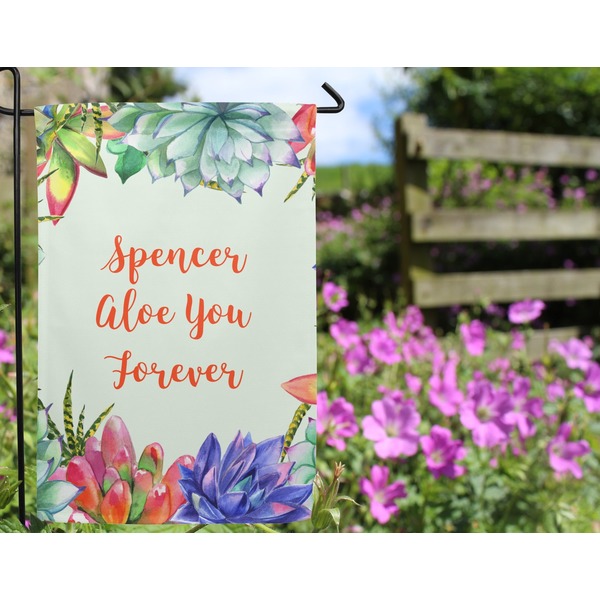 Succulents Garden Flag - Outside In Flowers