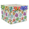 Succulents Gift Box with Lid - Canvas Wrapped - XX-Large (Personalized)