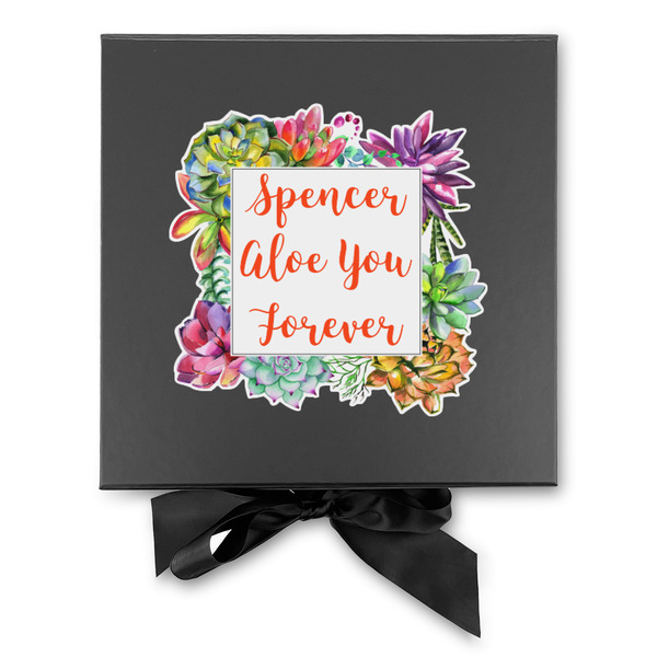 Succulents Gift Boxes with Magnetic Lid - Black - Approval