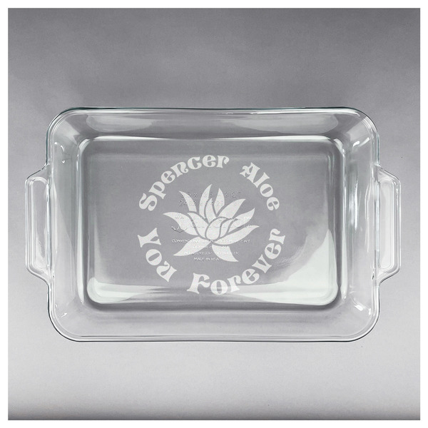 Succulents Glass Baking Dish - APPROVAL (13x9)