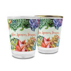 Succulents Glass Shot Glass - 1.5 oz (Personalized)