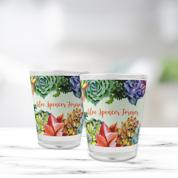 Succulents Glass Shot Glass - Standard - LIFESTYLE
