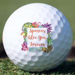 Succulents Golf Balls - Titleist Pro V1 - Set of 3 (Personalized)