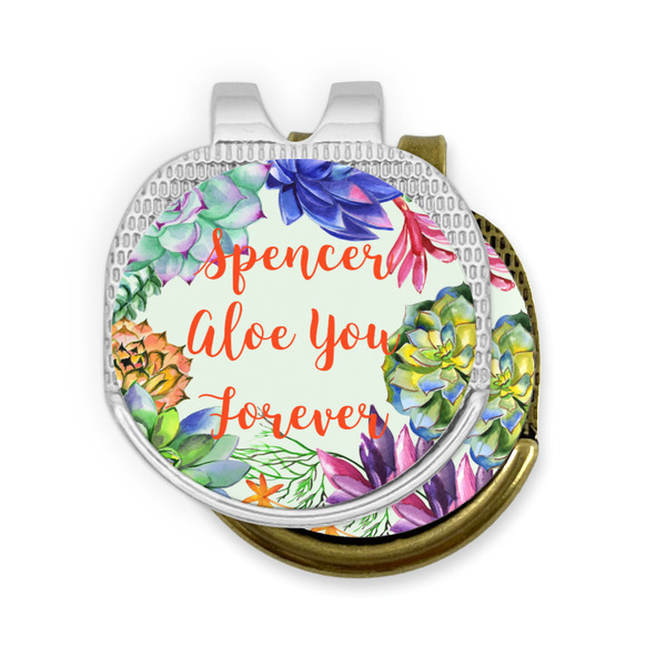 Succulents Golf Ball Marker Hat Clip - PARENT/MAIN
