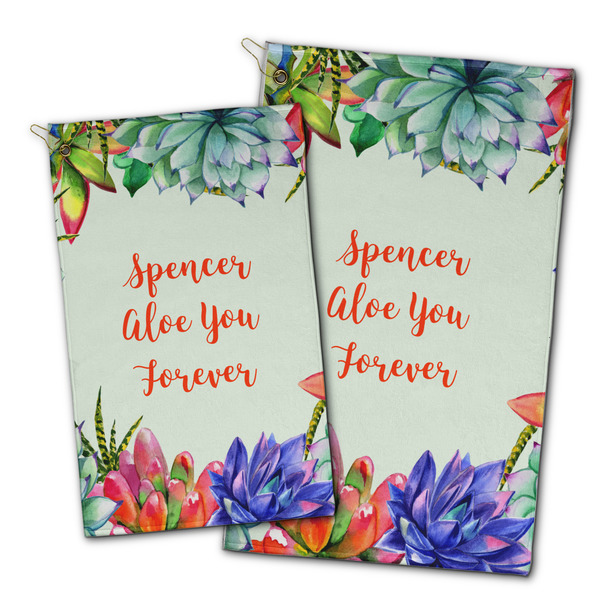 Succulents Golf Towel - PARENT (small and large)